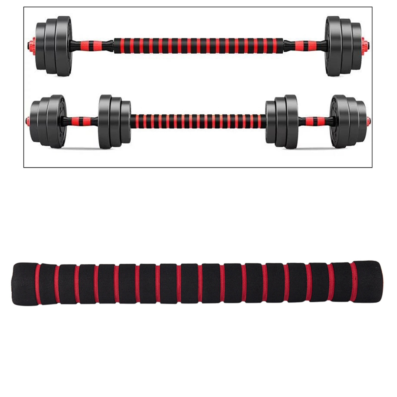 Premium Dumbbell Extension Bar Standard 1`` Coupler Fitness Attachment