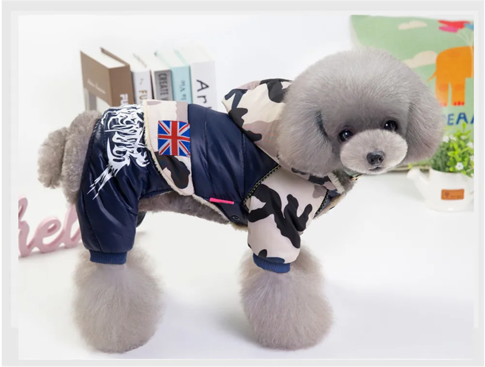 NEW Warm Winter Camouflage Dog Coat Jacket Winter Waterproof Pet Dog Clothes Fashion for Chihuahua Small Large Dogs XXL
