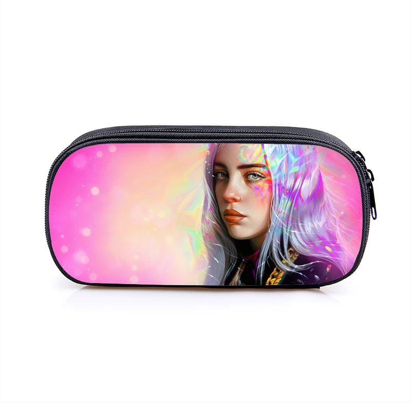 30 Косметический Чехол Billie Eilish s, сумка-карандаш для женщин, косметички для девочек-подростков, футляр для карандашей, школьный чехол, принадлежности - Цвет: 30