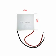 Полупроводниковое охлаждение листа TEC1-12730 62*62*4,0 мм 288 Вт высокой мощности, большая разница температур 65 °C, 12 В 30A