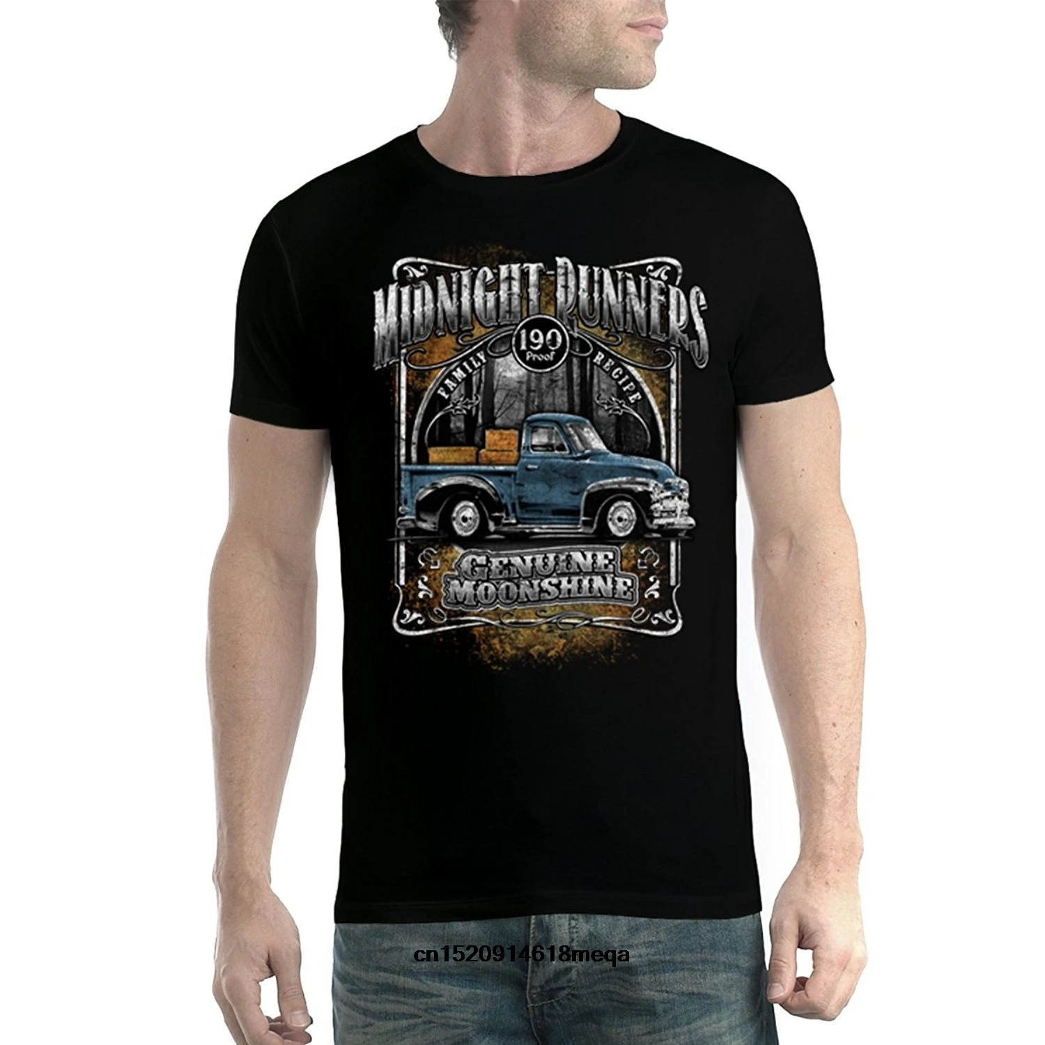 Забавные футболки Moonshine Midnight Runners Мужская футболка с коротким рукавом S-3XL Новинка