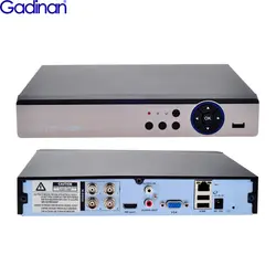 GADINAN 5in1 AHD 4CH 5MP HD DVR H.264 домашней сети видео Регистраторы Поддержка ONVIF для AHD TVI CVI аналоговый IP камера безопасности Системы