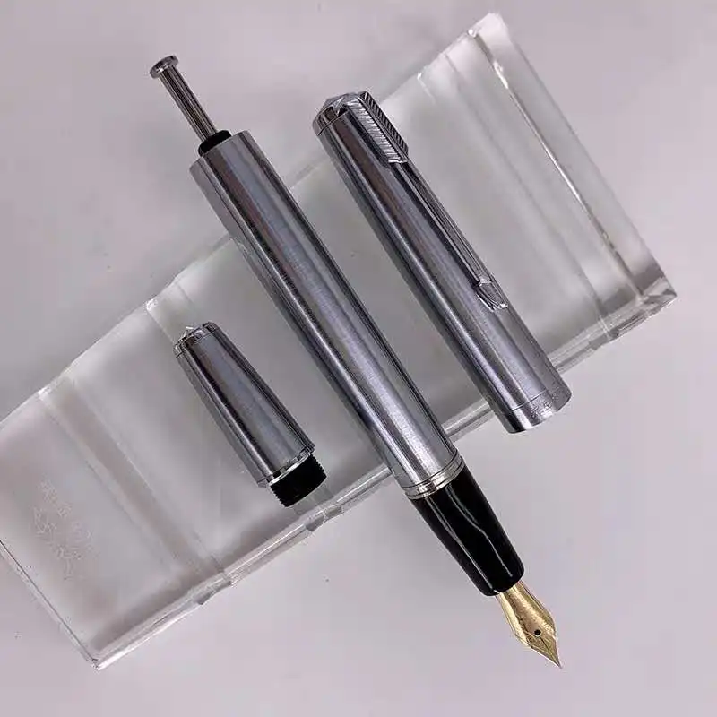 

Wing Sung 601A Piston Vacumatic Fountain Pen Steel Ink Pen 14K Gold Expose Nib Stationery Office school supplies Writing Gift