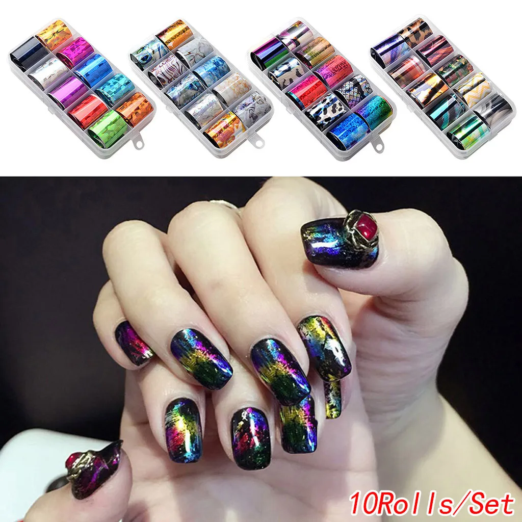 

7 Colours Nail Art Star Transfer Paper Hot Sale Rainbow Sky Japanese Style Nail Foil Sticker Nail Polish Adhesive Sticker #L