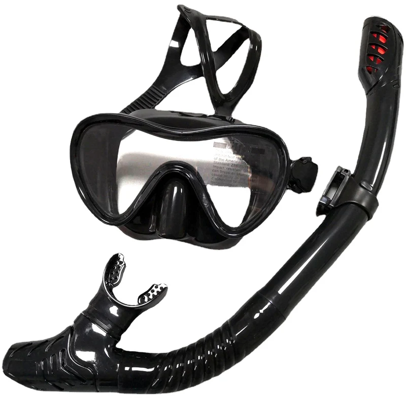 Professional Scuba Diving Mask Silicone Masks Snorkel Anti-Fog Diving Mask Snorkel Full Dry Tube Underwater Swim Equipment