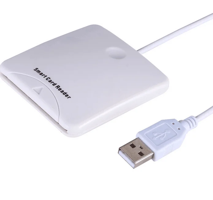 Белый ABS 0-60 °C USB контактный чип смарт-карты IC считыватель карт с sim-слотом для Windows Me/для 2000/XP/или для MAC OS 8,6, 9.X