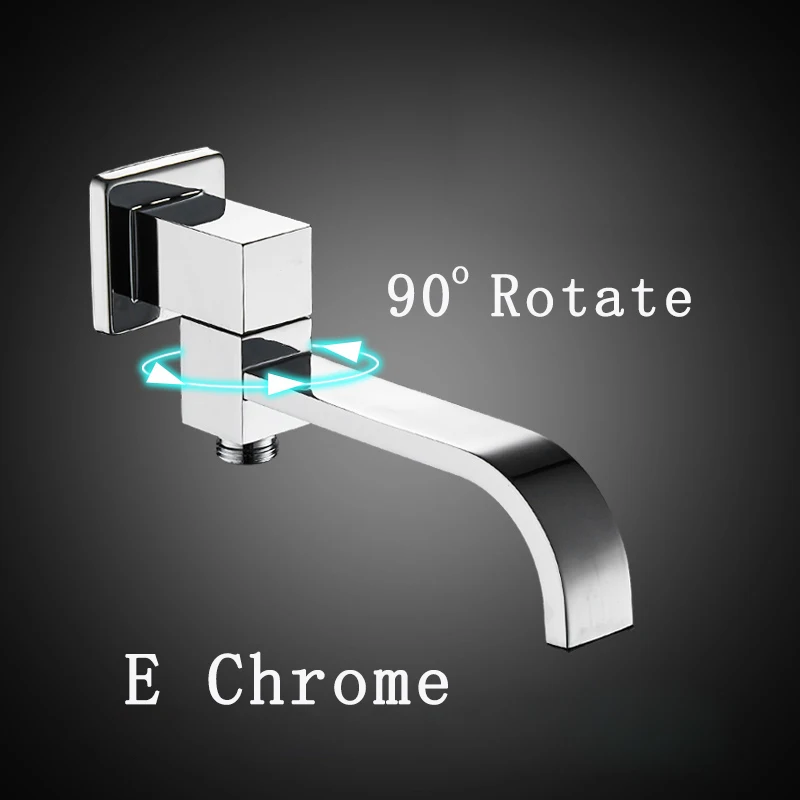 Matte Black Or Chrome Solid Bass Outlet Wall Mounted Shower Spout Bath Tub Shower Mixer Faucet Spout Filler 180 degree Folding