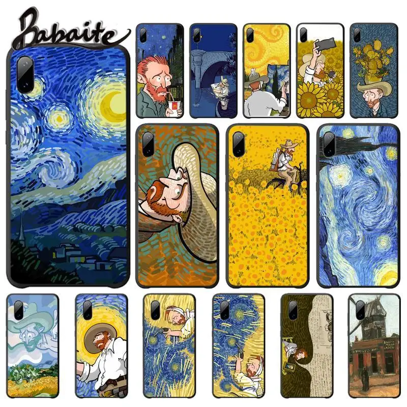 

Babaite Van Gogh Starry Sky Art DIY Cases Cover For Samsung Galaxy S9 Plus J2 J3 J310 J4 J5 Prime J6 J7 Mobile Phone Accessories