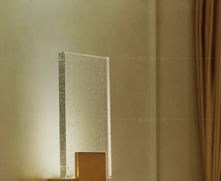 Modern minimalist stainless steel crystal wall lamp living room TV background aisle corridor bedside wall lamp