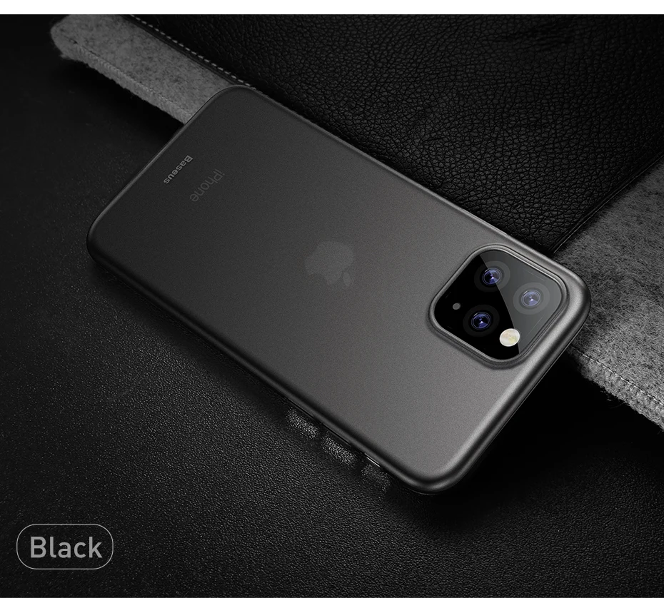 Роскошный чехол для телефона Baseus для iPhone 11 Pro Max Xs Max Xr X 11Pro, задняя крышка 0,4 мм, Ультратонкий чехол из полипропилена для iPhone11