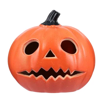 

1Pc Pumpkin Ornament Festival Flameless Scary Pumpkin Ghost Halloween Light Night Lamp Decoration for Home