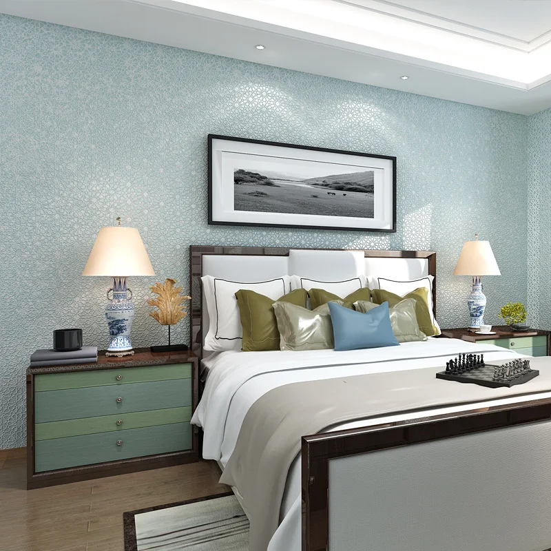 

Modern Minimalist Floral Non-woven Wallpaper Living Room Stores Beauty Salon Restaurant Clothing Store Wallpaper