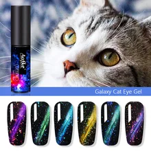 Звездное небо Гель-лак для использования с магнитом палка 3D лак для ногтей кошачий глаз замочить от блесток УФ гель лак для ногтей гель крас...(China)