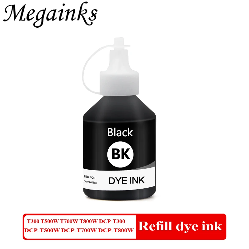 Refill Dye Ink for Brother T300 T500W T700W T800W DCP-T300 DCP-T500W DCP-T700W DCP-T800W printer ink