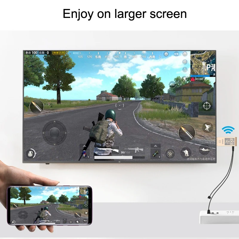 Беспроводной Wi Fi USB кабель для передачи данных подключение 2 в 1 HDMI адаптер дисплей