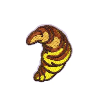 

5PCS Cartoon Croissant Patches DIY Patch Cute 3D Embroidery Patches for Clothes Applique DIY Backpack Jeans Stickers Wholesale