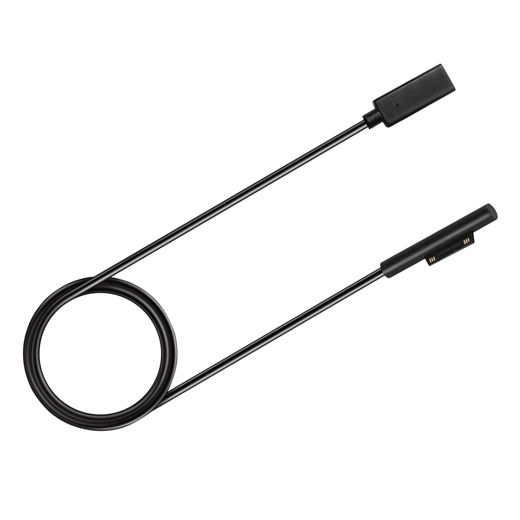 15V/4A USB-C Charging Cable Compatible with Microsoft Surface Pro 7 / 6 / 5 / 4 / 3 Laptop Female Type-C Connector Cord