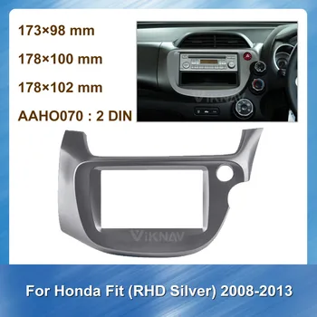 

Car Radio Fascia for Honda Fit Jazz 2008-2013 RHD DVD frame Dash Mount Kit Adapter Trim Facial Panel Frame Dashboard 2 Din