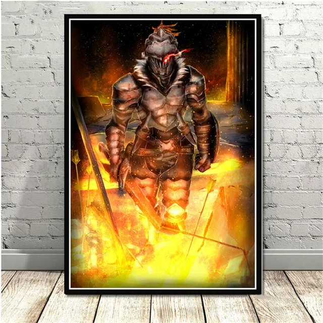 Goblin Slayer Anime Beings and Cute Girls Wall Art Printed on Canvas 4