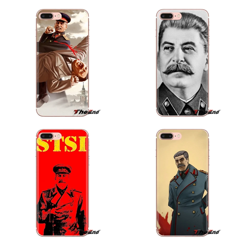 Soviet Stalin Flexible Transparent Soft Shell Cases For Xiaomi Mi4 Mi5 Mi5S Mi6 Mi A1 A2 5X 6X 8 9 Lite SE Pro Max Mix 2 3 2S |