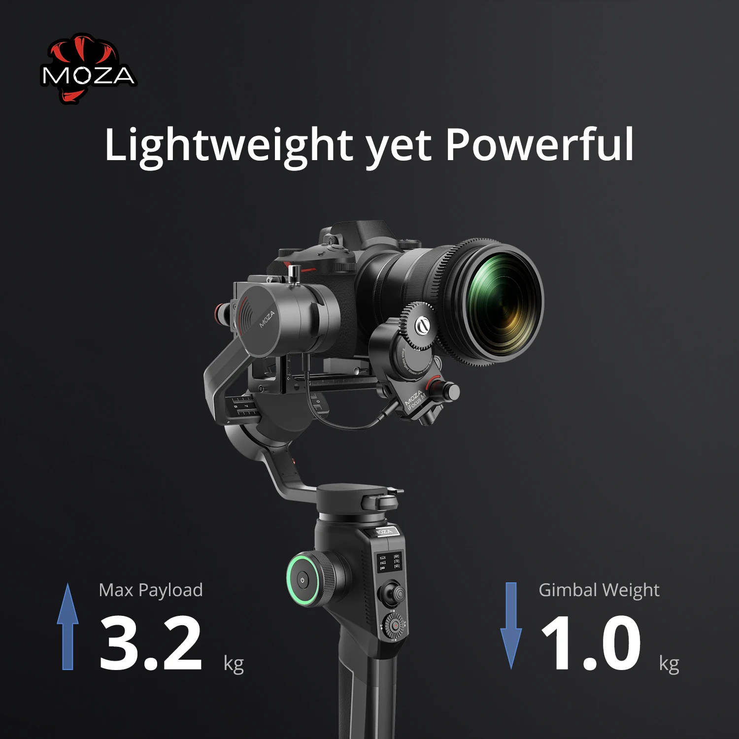 MOZA Aircross 2 Gimbal стабилизатор для камеры до 7 фунтов для автоматической настройки покадровой съемки