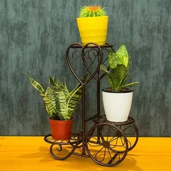 Étagère à fleurs de plusieurs étages, balcon intérieur, prix spécial, fer à viande, bois massif, salon, espace national, bassin de sol vert 