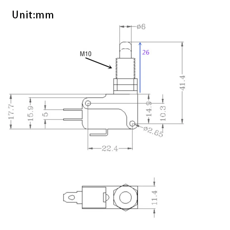 light switch wireless V-15-1CQ Limit Micro Fretting Switch Plug Panel Type Point Action / Stroke Travel Switches M10 Mounting Size motion detector light switch