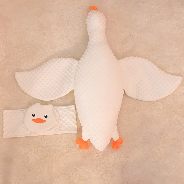 100CM Newborn Baby Seeping On The Belly Exhaust Pillow Big White Goose Comfort Pillow Flatulence Baby Sleeping Artifact