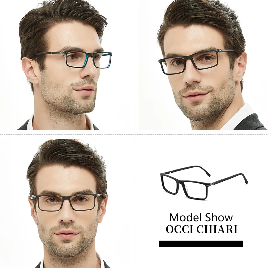 OCCI CHIARI анти синий светильник очки для мужчин компьютерные оптические Gafas черные