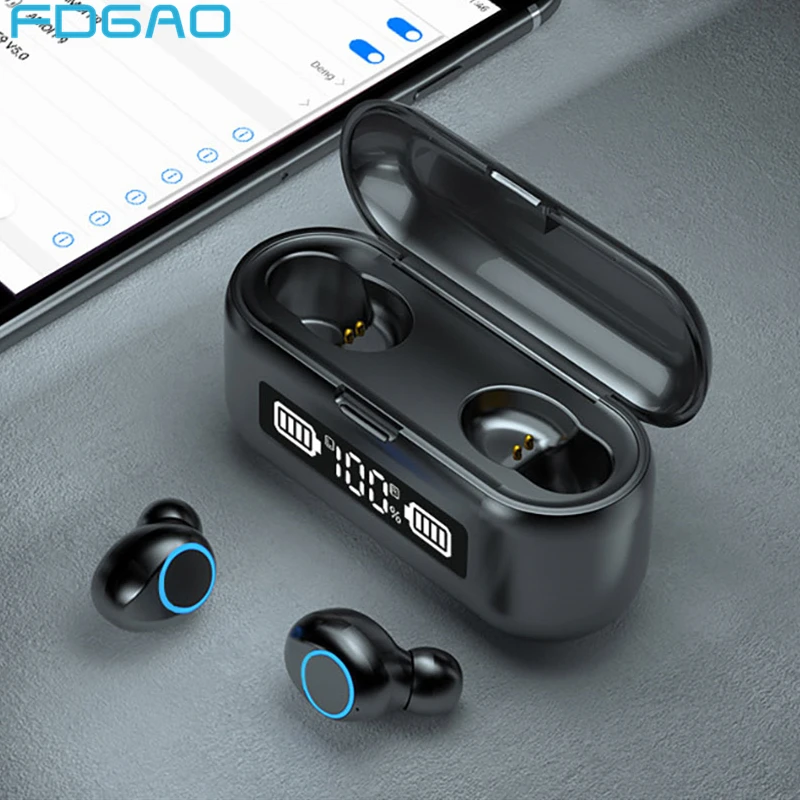 Wireless Bluetooth Earphone with Microphone Sports Waterproof Headphones Headsets Touch Control Music Earbuds For iPhone Android