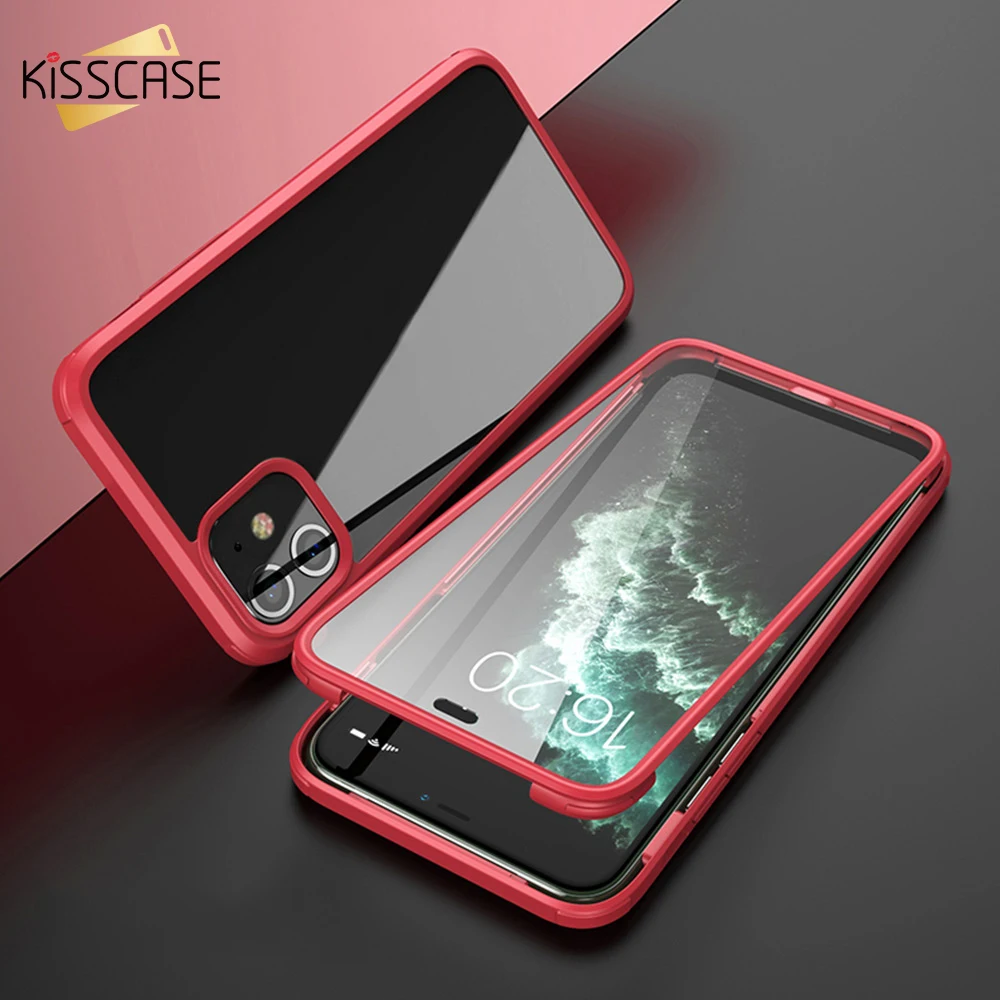 

Double-sided Tempered Glass Shell Case for iPhone 11 XR XS MAX X XS 360 Protective Cover Coque for iPhone 11 Pro MAX 11 Pro Case