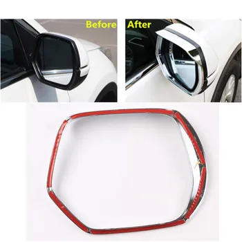 

For Honda CRV CR-V 2012 2013 2014 2015 2016 Car Rear Rearview Glass Mirror Rain Eyebrow Shield Sun Visor Shade ABS Chrome