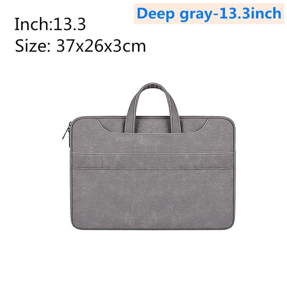 Deep gray-13.3inch Сумка для ноутбука, чехол 13,3, 14,1, 15,4, 15,6 дюймов, сумка-вкладыш для Macbook Air Pro, Apple, Millet 15,6, сумка для ноутбука унисекс - Цвет: Deep gray-13.3inch
