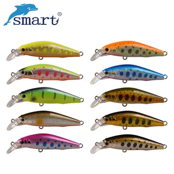 

Smart Minnow Sinking Fishing Lure 50mm 5.16g Wobbler Artificial Hard Bait Freshwater Fishing Tackle for Bass Pike Salmon Trout