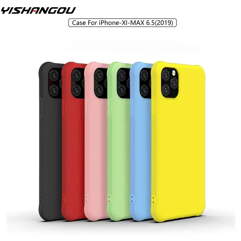 

YISHANGOU For Phone 11 Pro Max 2019 Xs Max XR X 8 7 Shockproof Matte Bumper Soft Case For Samsung S10 Note 10 Plus A70 A50 A30