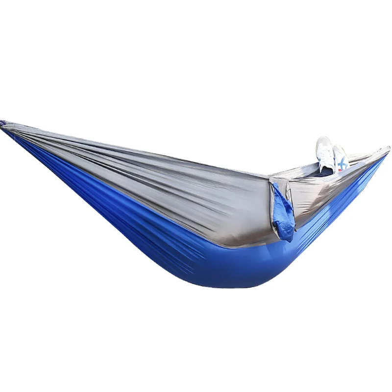 Travel Double Hammock Camping Parachute Hamak Survival Hamac Outdoor Furniture Leisure Sleeping Hamaca 270x140cm/106.3x55.1in