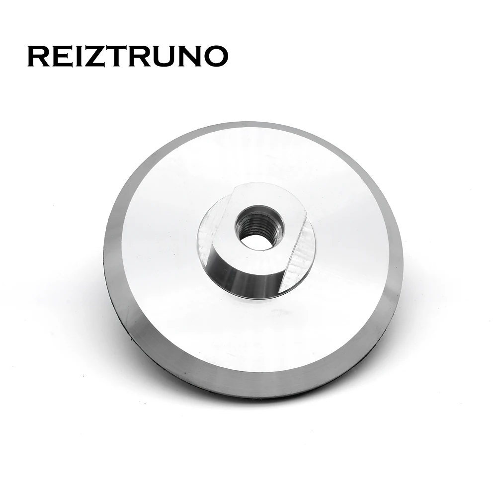 REIZTRUNO 4 дюйма 100 мм алюминиевые опорные площадки M14 5/8-11 держатель резьбы для поверхности или прямой Полирующий станок