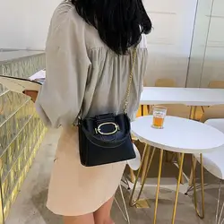 2019 новая Корейская версия сумки большой емкости простая цепь сумка ins модная женская Наклонная Сумка