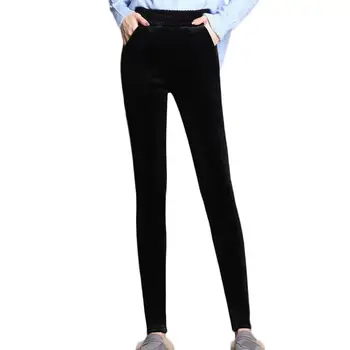 

Winter Women Warm Fleece Lined High Waist Leggings Stretchy Skinny Pants Trousers Leggings Stretchy Skinny Pants Trousers