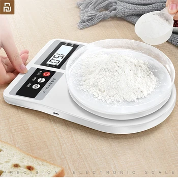 

New Youpin electronic kitchen scale baking 1g high precision up to 5kg weighing LCD display Multipurpose hotsale
