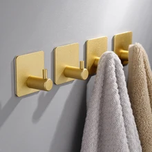 Punch Free Self Adhesive Wall Coat Rack Towel Hanger Hooks Key Holder Rack Towel Hooks Clothes Rack Hanging Hooks Accessories