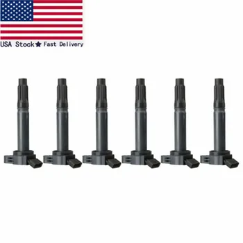 

Set of 6 Ignition Coils UF487 For Toyota Highlander Lexus Sienna RAV4 3.5L V6 US