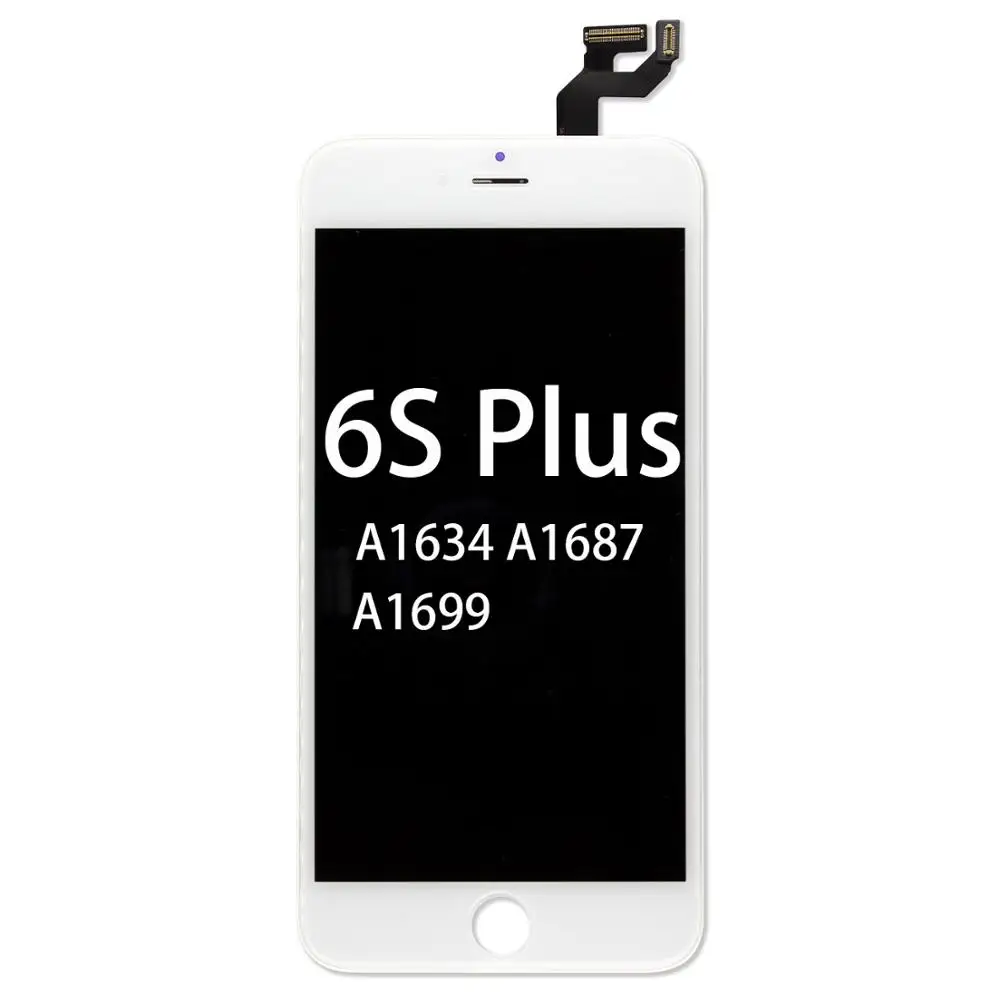 Черный/белый ЖК-дисплей для iPhone 7 A1660 A1778 A1779 дисплей 3D сенсорный дигитайзер сборка без битых пикселей экран для Apple 7 - Цвет: 6s Plus-White