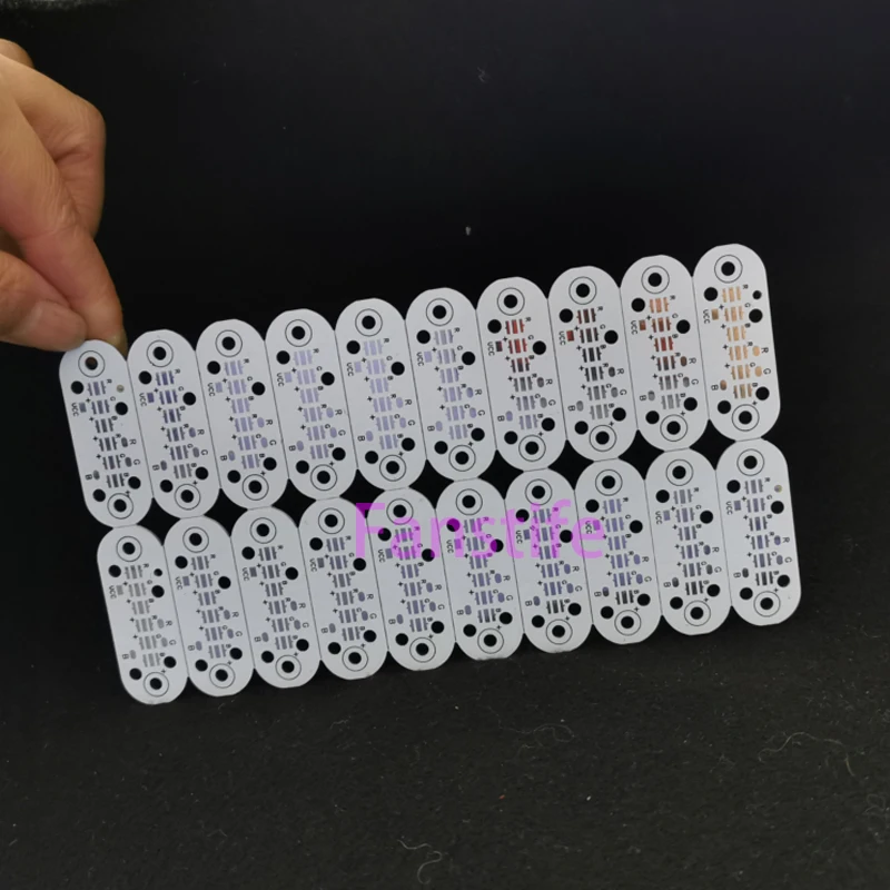 6Leds 3535 High Power Led Light board 17*45mm Aluminum Substrate XPE/XTE RGB Light PCB