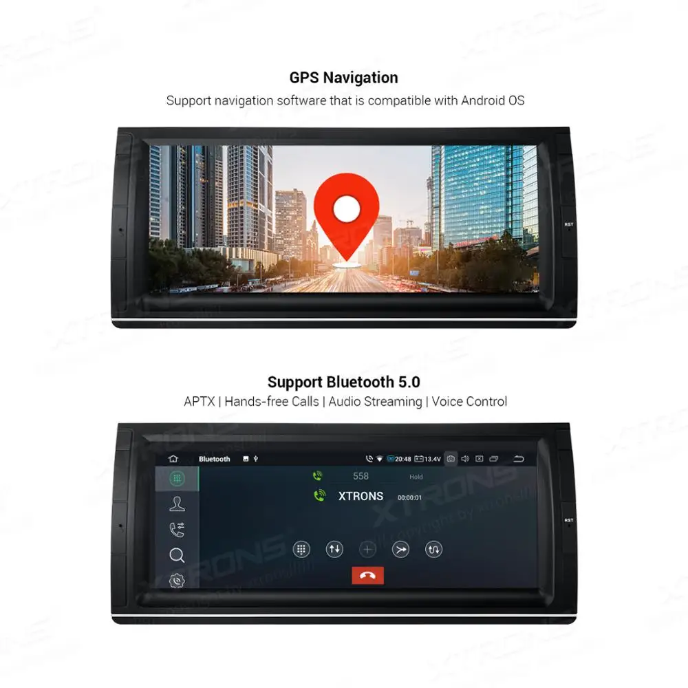 XTRONS 10,25 ''Android 9,0 PX6 автомобильный стерео плеер gps HDMI Bluetooth Hi · Res аудио Код для BMW X5 E53 1999-2004 2005 2006 без DVD