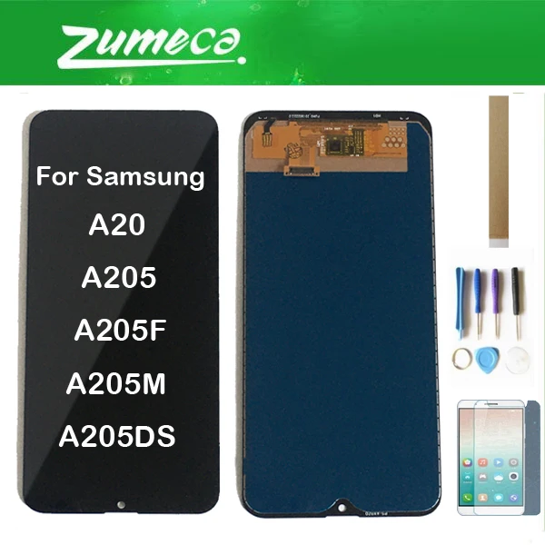 Skup Do ekranu dotykowego Samsung Galaxy A20 A205 A205F A205M A205DS + montaż digitizera ekranu dotykowego z zestawami