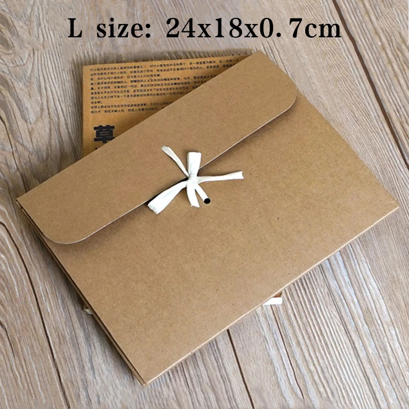 Large Flat Kraft Envelope Packaging Case, Premium Kraft Paper Gift Box for Scarves and ... - SKU KEPC1108 - UGI Packaging