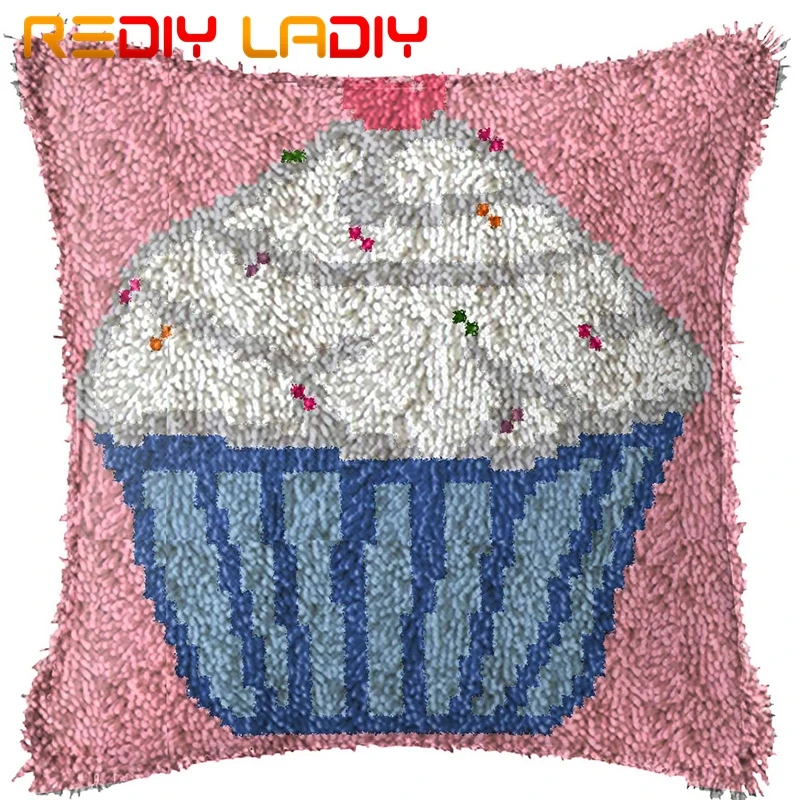 Крюк с защелкой подушки мороженое розовый Подушка Чехол принтом Цвет холст