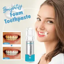

60ml Tooth Whitening Cleaning Mousse Remove Plaque Stains Odor Fresh Breath Bright Teeth Toothpaste Dental Care Tool