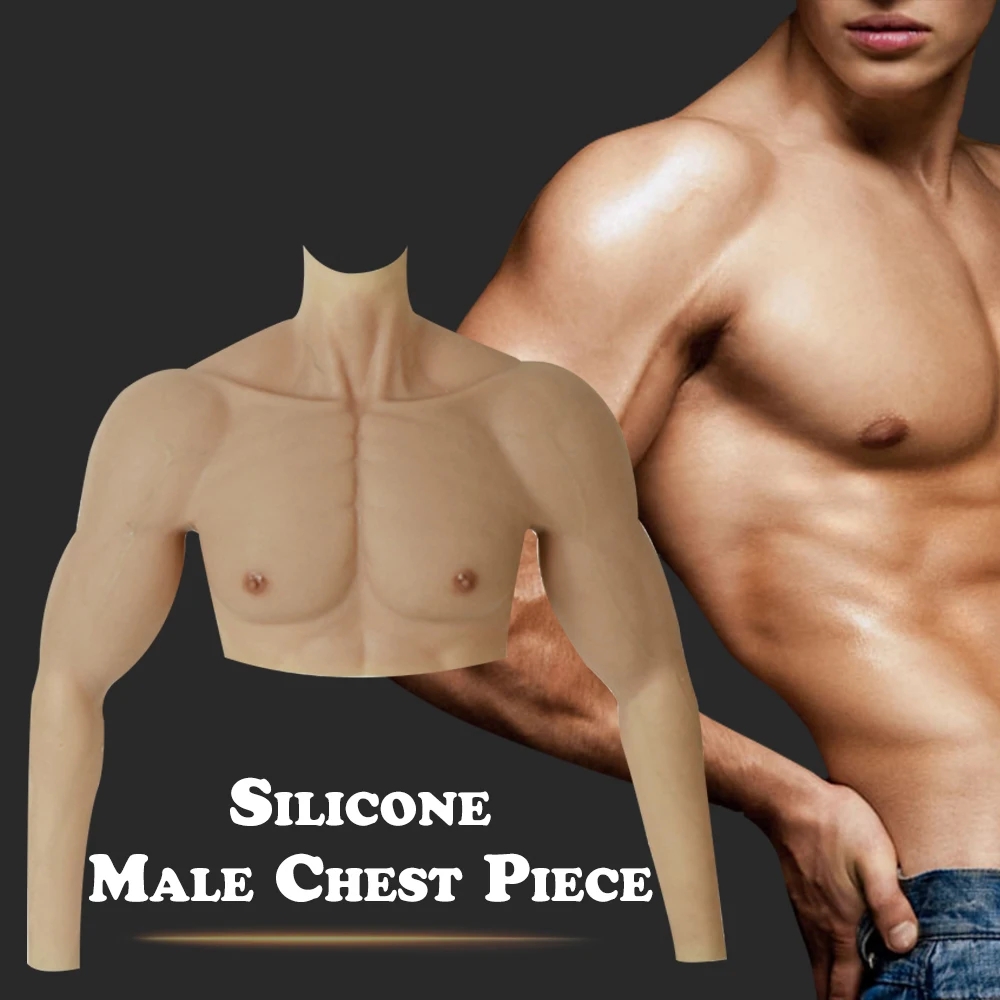 KnowU Косплэй реалистичный фальшивые мускулы костюм в четырех ногах грудные мышцы